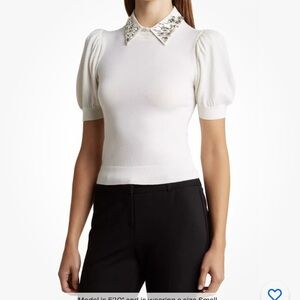 NEW WITH TAGS beautiful Alice and Olivia Ciara Embellished Collar - RETAIL $395